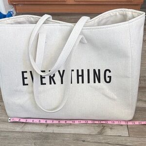 White Canvas Tote Bag